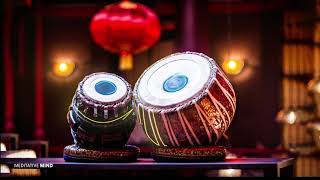 TABLA amp HANG DRUM YOGA MUSIC 》Positive Energy Music with Gentle Rain Sounds [upl. by Wait770]