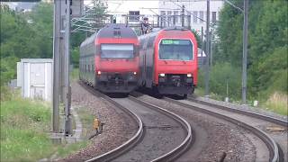 SBB Trains Galore Züge zwischen Zürich und Winterthur [upl. by Ivek]