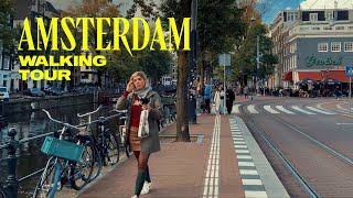 Iconic Amsterdam Netherlands Walking Tour  4K [upl. by Asilram]