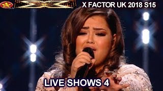 Scarlett Lee “Ill Never Love Again” GETTING BETTER amp BETTER  Live Show 4 X Factor UK 2018 [upl. by Pulchi]