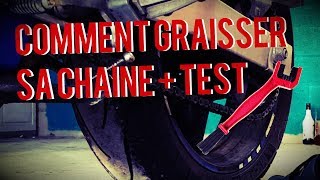 TUTO  Graissage de sa chaine moto  Test brosse [upl. by Folberth]