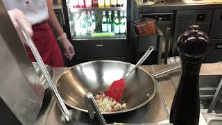 Vapiano making Spaghetti Carbonara [upl. by Beebe]