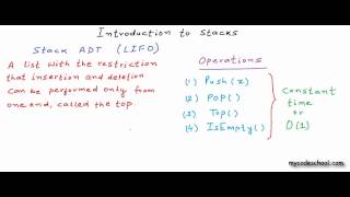 Data structures Introduction to stack [upl. by Anagnos]