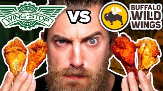 Wingstop vs Buffalo Wild Wings Taste Test [upl. by Nueormahc]