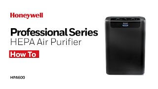 Honeywell HEPA Air Purifier HPA600  How to Reset Check Filter Light [upl. by Bianca781]