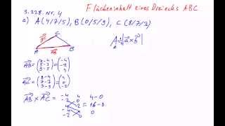 Fläche Dreieck  Vektorprodukt [upl. by Amby980]