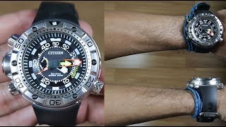 CITIZEN BN202103E PROMASTER ECODRIVE AQUALAND DEPTH METER  UNBOXING [upl. by Leruj956]