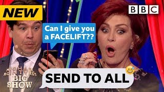 Sharon Osbourne HORRIFIED by replies to her Send To All 😂  Michael McIntyres Big Show  BBC [upl. by Aicilana]