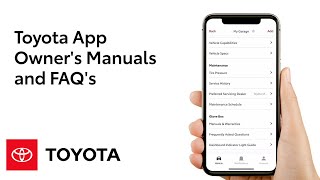 Toyota App  Owners Manuals and FAQs  Toyota [upl. by Candyce]