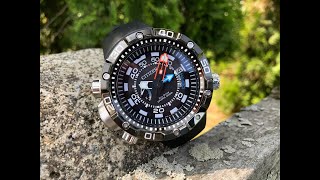 Citizen Promaster Aqualand Depth Meter Review [upl. by Sueahccaz810]