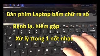 Bàn phím laptop bấm chữ ra số bệnh lạ hiếm gặp và cách xử lý [upl. by Noneek901]