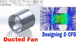 Ducted Fan designing and CFD in solidworks tutorial [upl. by Aistek653]