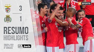 Highlights  Resumo Benfica 31 Boavista Liga 2122 6 [upl. by Faus471]