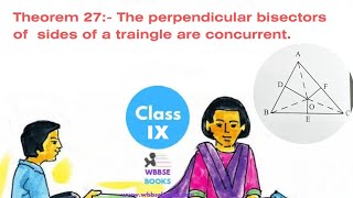 Theorem 27  Theorem on concurrence  class 9 wbbse  chapter 17  Raghubir bhaiya [upl. by Adaiha]