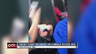 Racist chant recorded on school bus [upl. by Leschen206]