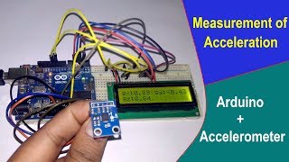 Acceleration Measurement with Accelerometer and Arduino [upl. by Eyt465]