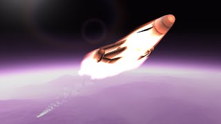 Stock Eve SSTO from sea level  KSP  BG [upl. by Girard280]