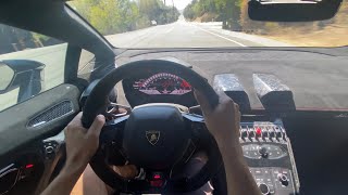 POV Lamborghini Huracan Performante FAST in the canyons STRAIGHT PIPED HEADPHONE USERS BEWARE [upl. by Cairistiona299]