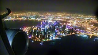 Qatar Airways A350 Night Takeoff Doha [upl. by Coltun]