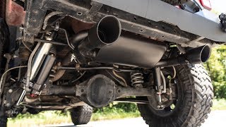 Jeep Wrangler JK Dual Outlet Performance Exhaust by Rough Country [upl. by Olivia539]