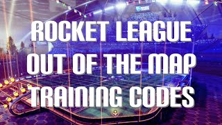 Rocket League  ALL Out of the Map Training Codes amp Glitched Maps 2024 [upl. by Ellenahc397]