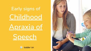 Early sign of Childhood Apraxia of Speech What speech therapists look for amp how its diagnosed [upl. by Amerak]