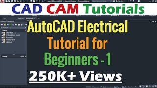 AutoCAD Electrical Tutorial for Beginners  1 [upl. by Suinotna]