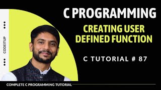 Creating User Defined Functions in C  In Hindi [upl. by Merla]