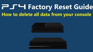 How to Factory Reset a PS4 Initialize Delete All Data [upl. by Ariaec]