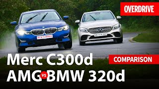 2020 BMW 3 Series v MercedesBenz CClass  Comparison Test  OVERDRIVE [upl. by Oicaroh338]