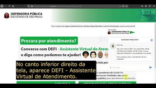 Como agendar atendimento pela Defensoria Pública de SP [upl. by Nyltac]