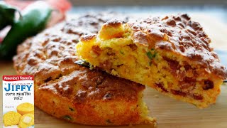 Air Fried Cornbread  Bacon Jalapeno and Cheddar Cornbread [upl. by Quitt764]