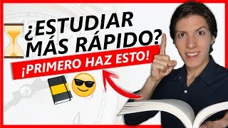 🕑 TRUCOS para ESTUDIAR más RÁPIDO Cómo Aumentar la Productividad  Técnicas de Estudio 1 [upl. by Gnak]