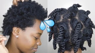 How To Keep 4C Natural Hair Moisturized For Days  Mid Week Routine [upl. by Duile]