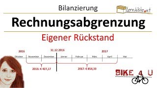 Rechnungsabgrenzung  eigener Rückstand [upl. by Tarsuss669]