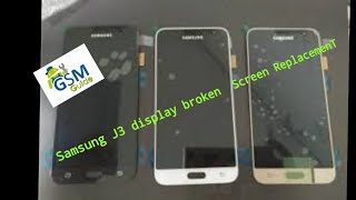 Samsung J3 2016  SMJ320F  Lcd Screen Repair Replacement  GSM GUIDE [upl. by Tarr]