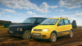 Fiat Panda 4x4 vs Range Rover  Fifth Gear [upl. by Sayles]