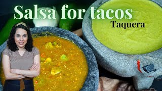 AUTHENTIC Mexican salsa for TACOS  TOMATILLO salsa recipe  JALAPEÑO salsa recipes [upl. by Esac]