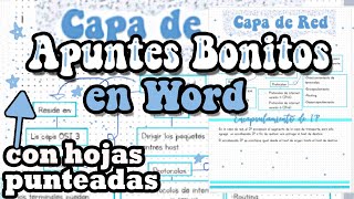 Apuntes bonitos en word  parte 2 [upl. by Darian]