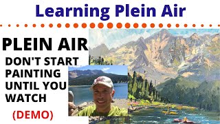 Plein Air Oil Painting Landscape  Beginners Tutorial [upl. by Epilef663]