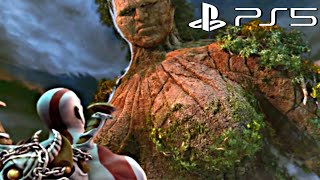 God of War PS5 GAIA TITAN Boss Fight Kratos Kills Gaia Mother of Titans PS5 Remaster 4K Ultra HD [upl. by Orelie]