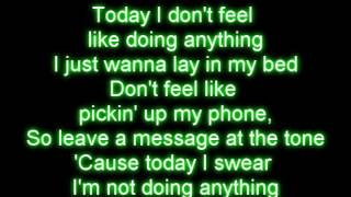 Lazy song Bruno mars lyrics [upl. by Aihsekyw621]