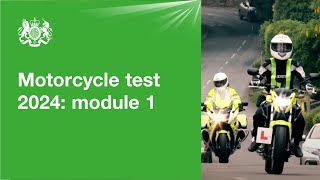 Motorcycle test 2024  module 1 official DVSA guide [upl. by Francklyn]