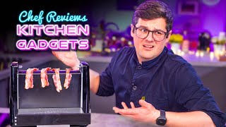 Chef Reviews CRAZY Kitchen Gadgets [upl. by Namzzaj]