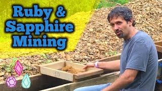 Ruby amp Sapphire Crystal Mining  Cherokee Mine in North Carolina [upl. by Reseda549]