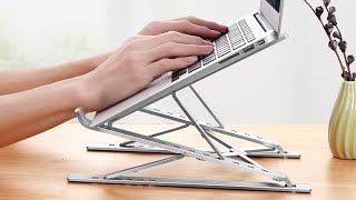 Adjustable Foldable Laptop Stand Review 2020 [upl. by Morganica]