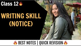 Notice Writing  Notice Writing Format  Notice Writing in English for Class 12 Board Exam [upl. by Plank]