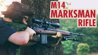 Springfield M1A GI Standard  M14 Scoped Marksman Rifle Part 3  RangerDave [upl. by Oht]