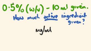 Nursing medication math calculation  wv percentages made easy [upl. by God158]