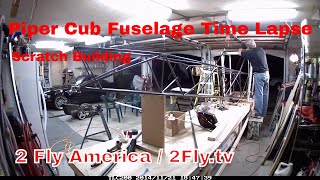 Piper Cub Fuselage Scratch Build Time Lapse [upl. by Ritch]